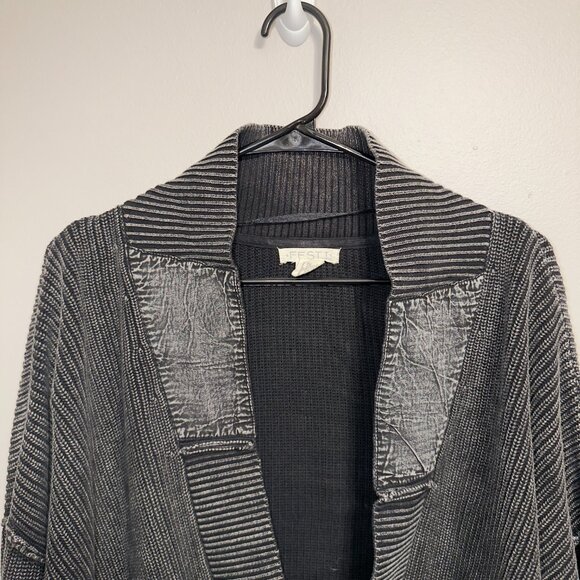 Torrid Festi Open Front Cardigan Size 2X 18/20 Black Slouchy Sweater - Picture 4 of 6